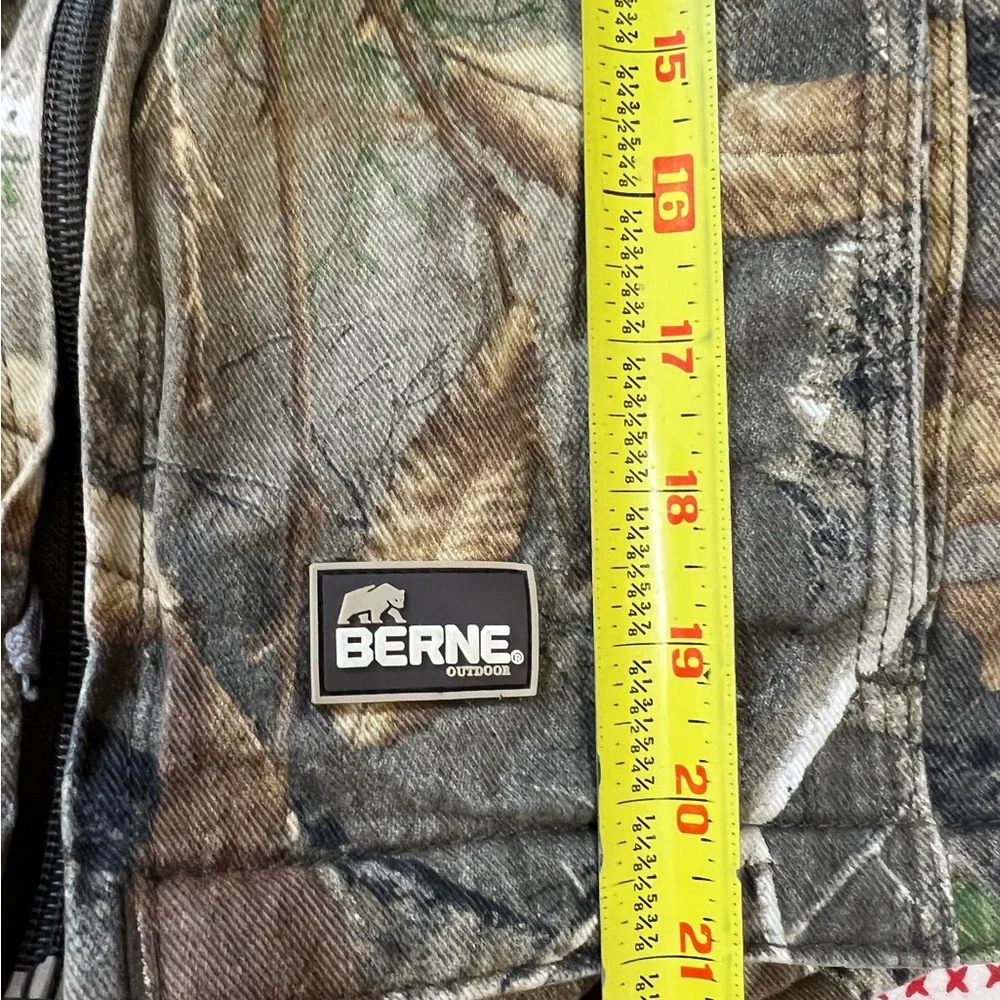 Berne outdoor camo coat youth medium 10-12 jacket hooded_5